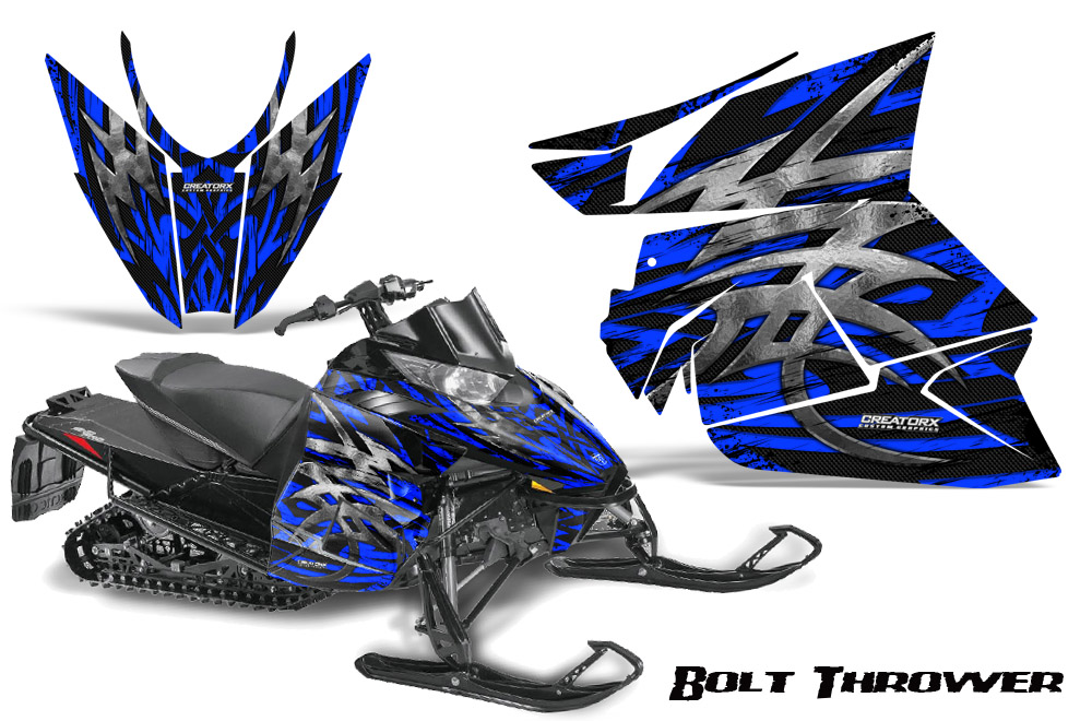 Arctic Cat Pro Climb Cross 2012 Graphics Kit .Bolt Thrower Blue